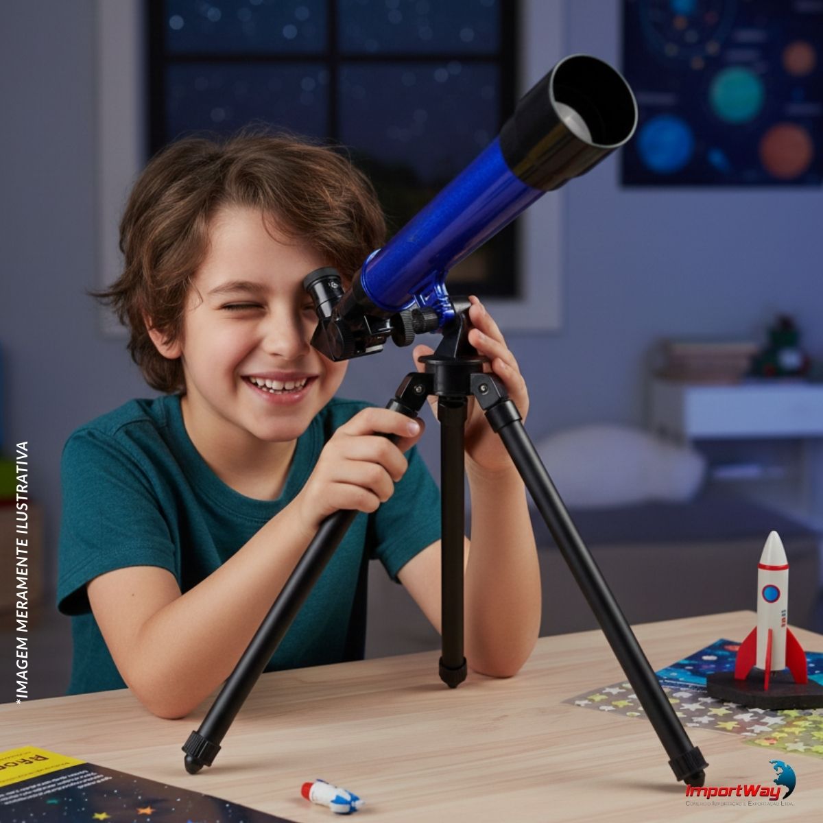 Kit Telescópio E Microscópio Infantil – BW334 | ImportWay