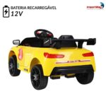 Mini Carro Esportivo 12v Amarelo - BW443AM - 6