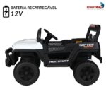 Mini Quadriciclo 12v Elétrico Branco - BW442BR - 6