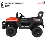 Mini Quadriciclo 12v Elétrico Vermelho - BW442VM - 6