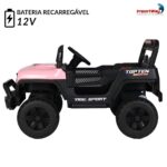 Mini Quadriciclo 12v Elétrico Rosa - BW442RS - 6