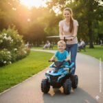 Quadriciclo Elétrico Com Empurrador e Coberta 6V Azul - BW444AZ - 7