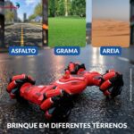 Carrinho Acrobático Controle Remoto Rotação 360° Vermelho - BW344VM - 7