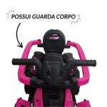 Quadriciclo Elétrico com Empurrador e Cobertura 6V Rosa - BW444RS - 8