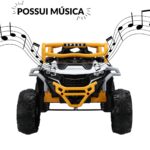 Mini Quadriciclo Elétrico 12V Branco -  BW445BR - 8