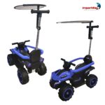 Quadriciclo Elétrico Com Empurrador e Coberta 6V Azul - BW444AZ - 9