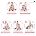 Andador Empurrador 5 Em 1 Infantil Rosa - BW326RS - 9