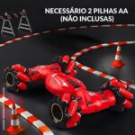 Carrinho Acrobático Controle Remoto Rotação 360° Vermelho - BW344VM - 9