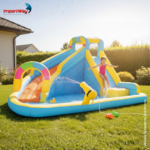 PlayGround Escorregador Inflável Com Canhão De Água 380X290X210cm - IWI008 - 9