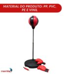 Bola de Reação Boxe Com Base e Luvas 105cm - BW411 - 9