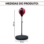 Bola de Reação Boxe Com Base e Luvas 105cm - BW411 - 2