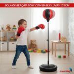 Bola de Reação Boxe Com Base e Luvas 135cm - BW412 - 3