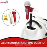 Mala Infantil 3 Em 1 Com Caixa De Som, Microfone E Bloco De Montar Panda - BW361PAN - 4