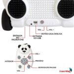 Mala Infantil 3 Em 1 Com Caixa De Som, Microfone E Bloco De Montar Panda - BW361PAN - 5