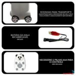 Mala Infantil 3 Em 1 Com Caixa De Som, Microfone E Bloco De Montar Panda - BW361PAN - 6