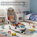 Mala Infantil 3 Em 1 Com Caixa De Som, Microfone E Bloco De Montar Panda - BW361PAN - 7