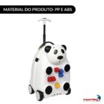 Mala Infantil 3 Em 1 Com Caixa De Som, Microfone E Bloco De Montar Panda - BW361PAN - 8