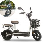Bicicleta Scooter Elétrica 48V 500W Bateria Removível Branca - IWMV004BR - 1