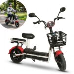 Bicicleta Scooter Elétrica 48V 500W Bateria Removível Vermelha - IWMV004VM - 1