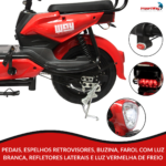Bicicleta Scooter Elétrica 48V 500W Alarme E Chave Antifurto - IWMV005 - 9
