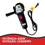 Esmerilhadeira Angular Com Lixa E Disco 127V - IWEALD01 - 10
