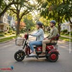 Triciclo Elétrico 48V 1000W Bateria Removível, Alarme E Chave Antifurto - IWMV007 - 10