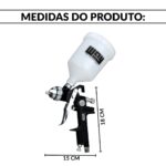 Pistola Pintura HVLP Copo 600ml 2 BICOS 1,4 e 1,7mm - IWPPHVLP2B - 2