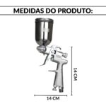 Pistola Pintura Aerógrafo Copo 200ml 1 Bico 0,5mm - IWPPAPR - 2