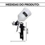 Pistola Pintura Gravidade Copo 600ml 1 Bico 1,5mm - IWPPG1B - 2