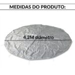 Capa Piscina Borda Estruturada Com Corda Para Amarrar Diâmetro 4,2M - IWPI006 - 2