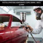 Pistola Pintura Aerógrafo Copo 200ml 1 Bico 0,5mm - IWPPAPR - 3
