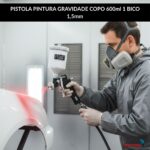 Pistola Pintura Gravidade Copo 600ml 1 Bico 1,5mm - IWPPG1B - 3