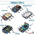 Mini Mesa De Jogos 5 Em 1 - BW408 - 4