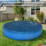 Capa Piscina Borda Estruturada Com Corda Para Amarrar Diâmetro 3,6M - IWPI005 - 3