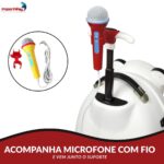 Mala Infantil 3 Em 1 Com Caixa De Som, Microfone E Bloco De Montar Urso - BW361URS - 4
