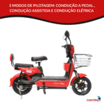 Bicicleta Scooter Elétrica 48V 500W Alarme E Chave Antifurto - IWMV005 - 4