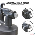 Pistola Pintura Ar Direto Copo 600ML 1 Bico 1,3MM - IWPPAD1B - 4