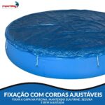 Capa Piscina Borda Estruturada Com Corda Para Amarrar Diâmetro 3,6M - IWPI005 - 4