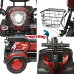 Triciclo Elétrico 48V 1000W Bateria Removível, Alarme E Chave Antifurto - IWMV007 - 5