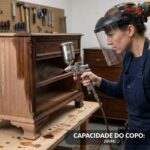Pistola Pintura Aerógrafo Copo 200ml 1 Bico 0,5mm - IWPPAPR - 5
