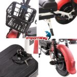 Bicicleta Scooter Elétrica 48V 350W Bateria Removível Vermelha - IWMV003VM - 5