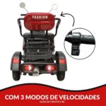 Triciclo Elétrico 48V 1000W Bateria Removível, Alarme E Chave Antifurto - IWMV007 - 6