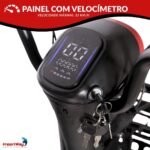 Bicicleta Scooter Elétrica 48V 500W Bateria Removível Vermelha - IWMV004VM - 7