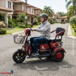 Triciclo Elétrico 48V 1000W Bateria Removível, Alarme E Chave Antifurto - IWMV007 - 8