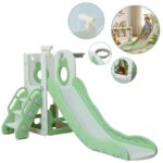 PlayGround Infantil 4 Em 1 Com Escorregador, Cesta E Telescópio Verde - BW465VD - 1