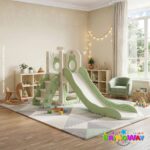 PlayGround Infantil 4 Em 1 Com Escorregador, Cesta E Telescópio Verde - BW465VD - 10