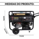 Gerador Energia Gasolina 9,38kva 7500w 4 Tempos Bivolt Way - IWFG008 - 2