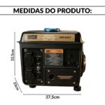 Gerador Energia Gasolina 1kva 800w 2hp Bivolt Way - IWFG007 - 2