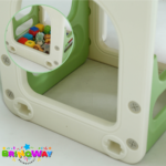 Playground Infantil 5 Em 1 Com Escorregador, Cesta, Telescópio, Ponte e Espaço Multifuncional Verde - BW466VD - 4