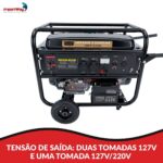 Gerador Energia Gasolina 8,13kva 6500w 4 Tempos Bivolt Way - IWFG012 - 4